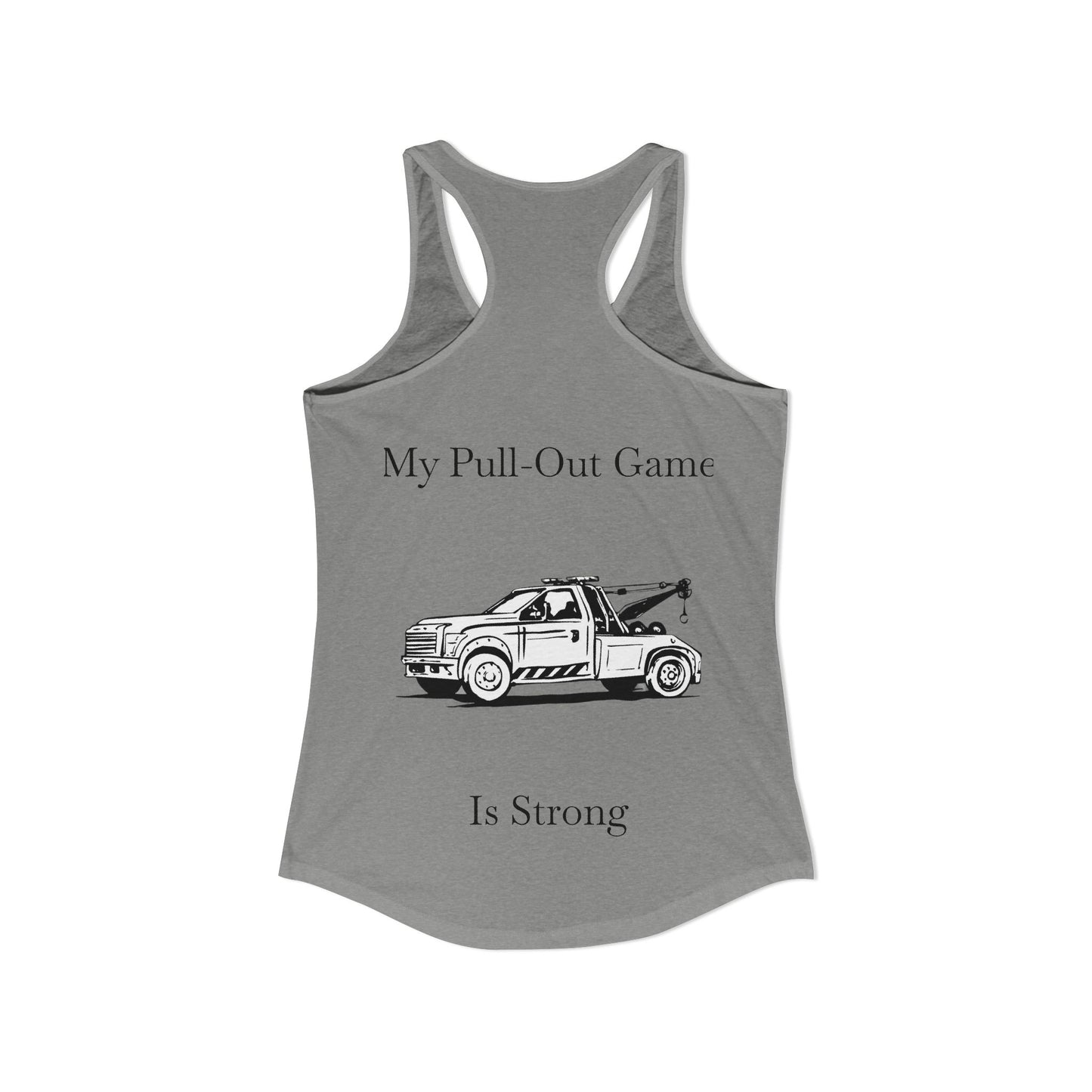 Pull Out Wheel Lift Tow Truck Women's Racerback Tank