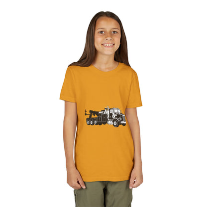 Heavy Tow Truck Youth Unisex Short Sleeve Crewneck Tee