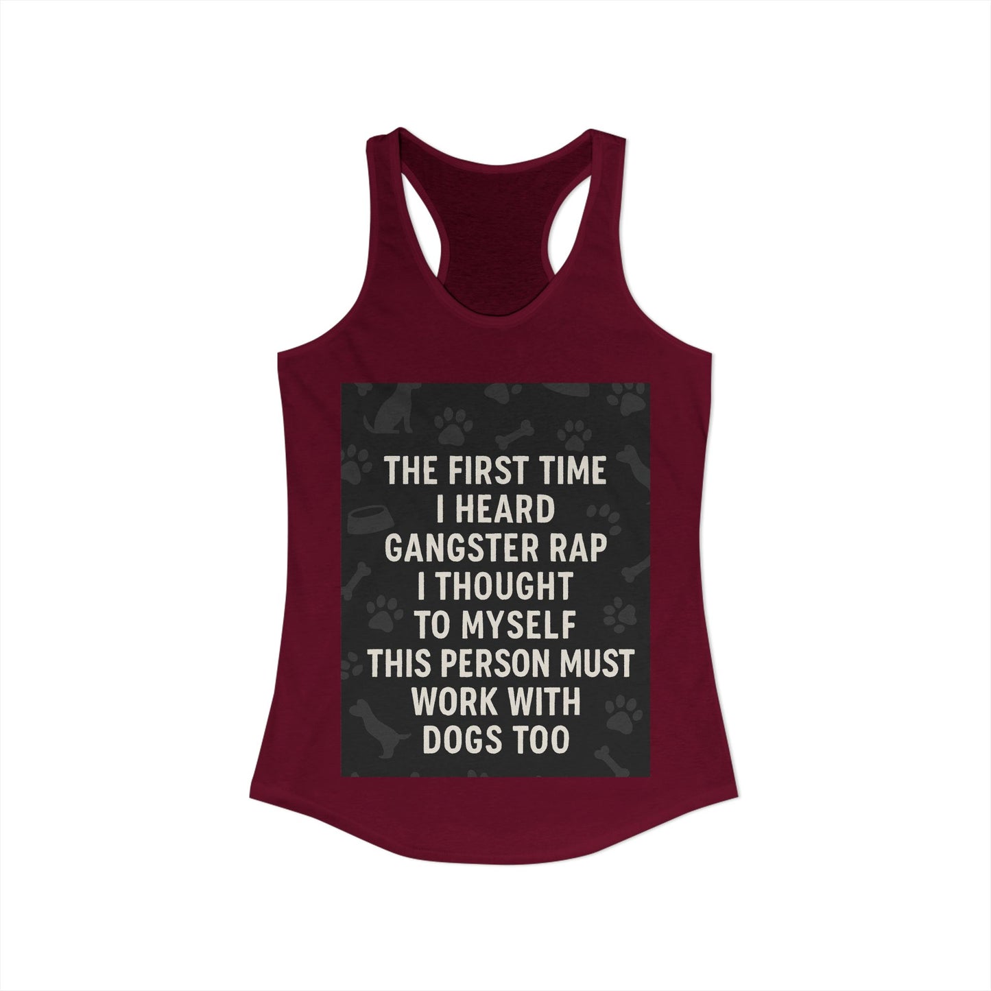 Gangster Rap Women's Racerback Tank