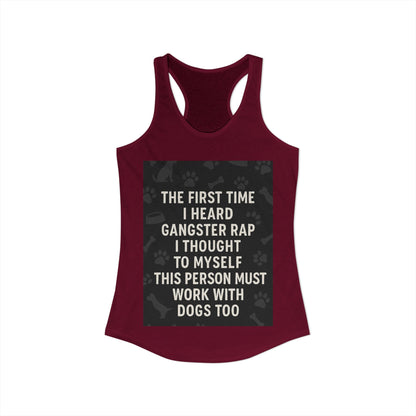 Gangster Rap Women's Racerback Tank