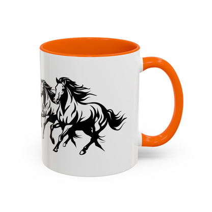 Horsin' Around 2-Tone Coffee Mug