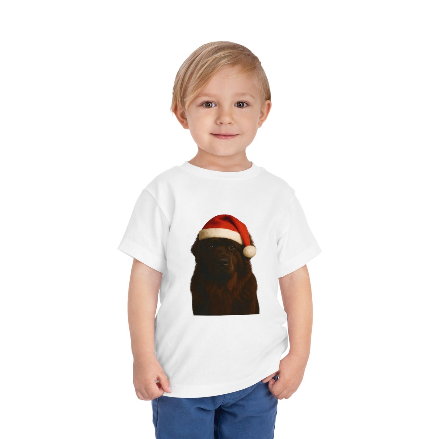Santa Paws Newfie Toddler Unisex Short Sleeve Crewneck Tee