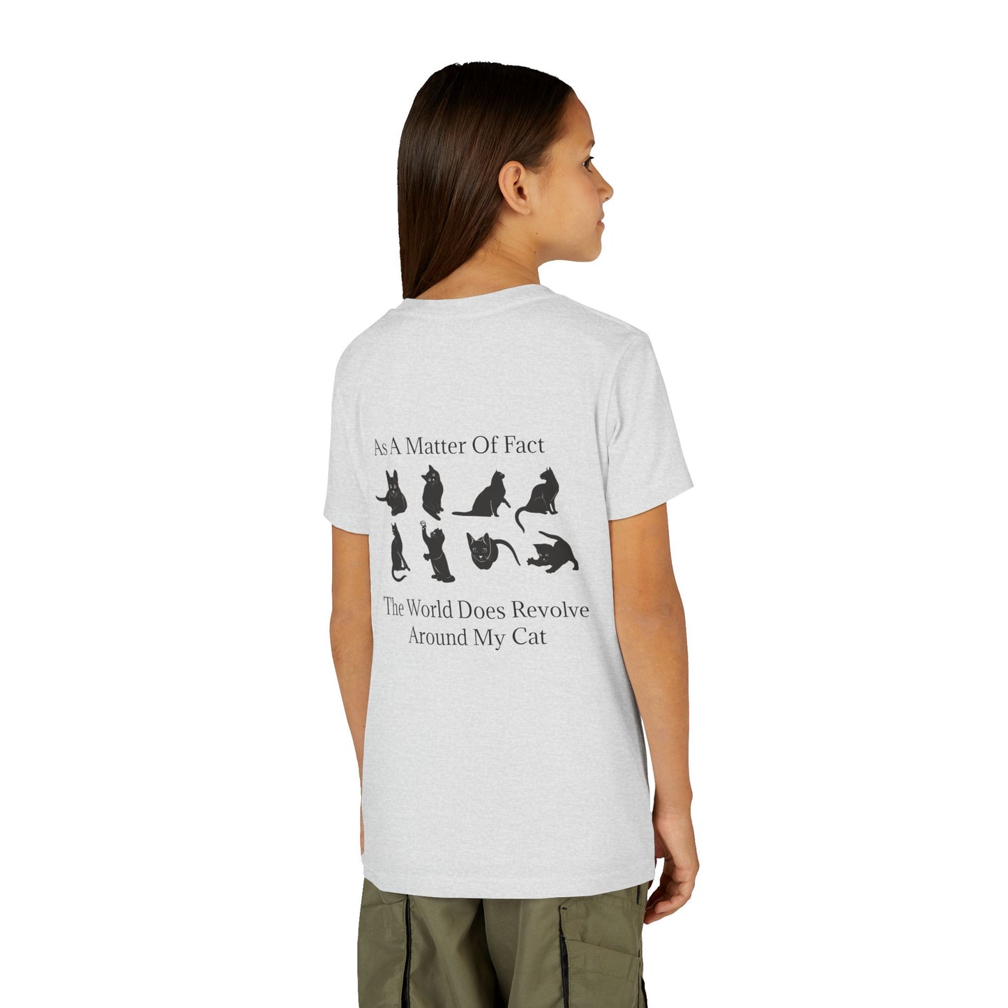 Matter Of Fact Cat Youth Unisex Short Sleeve Crewneck Tee