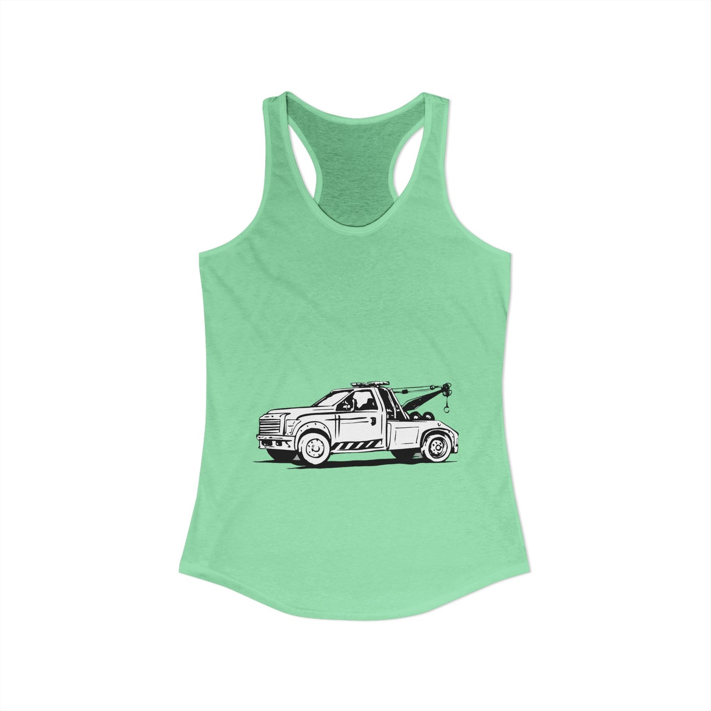 Wheel Lift Tow Truck Women's Racerback Tank