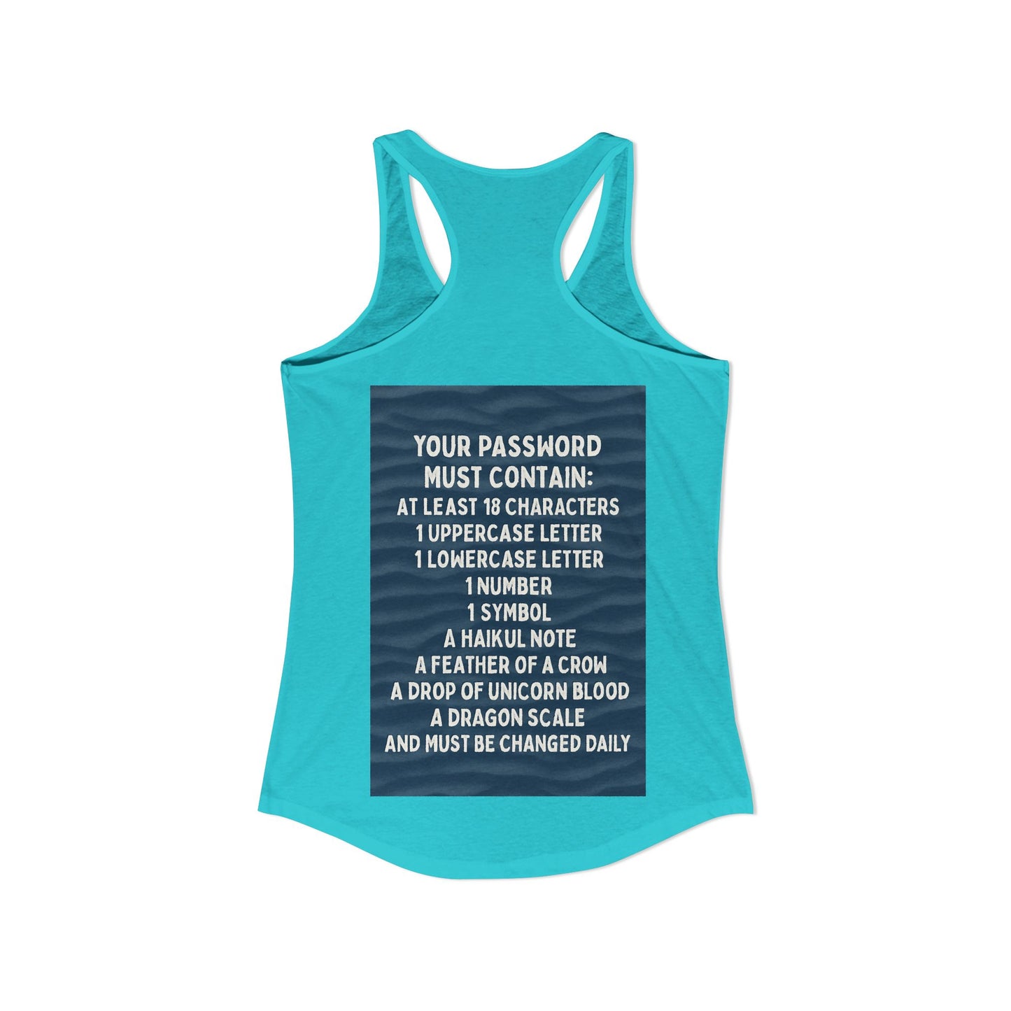 Password Women's Racerback Tank