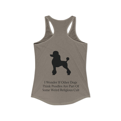 I Wonder Women's Racerback Tank