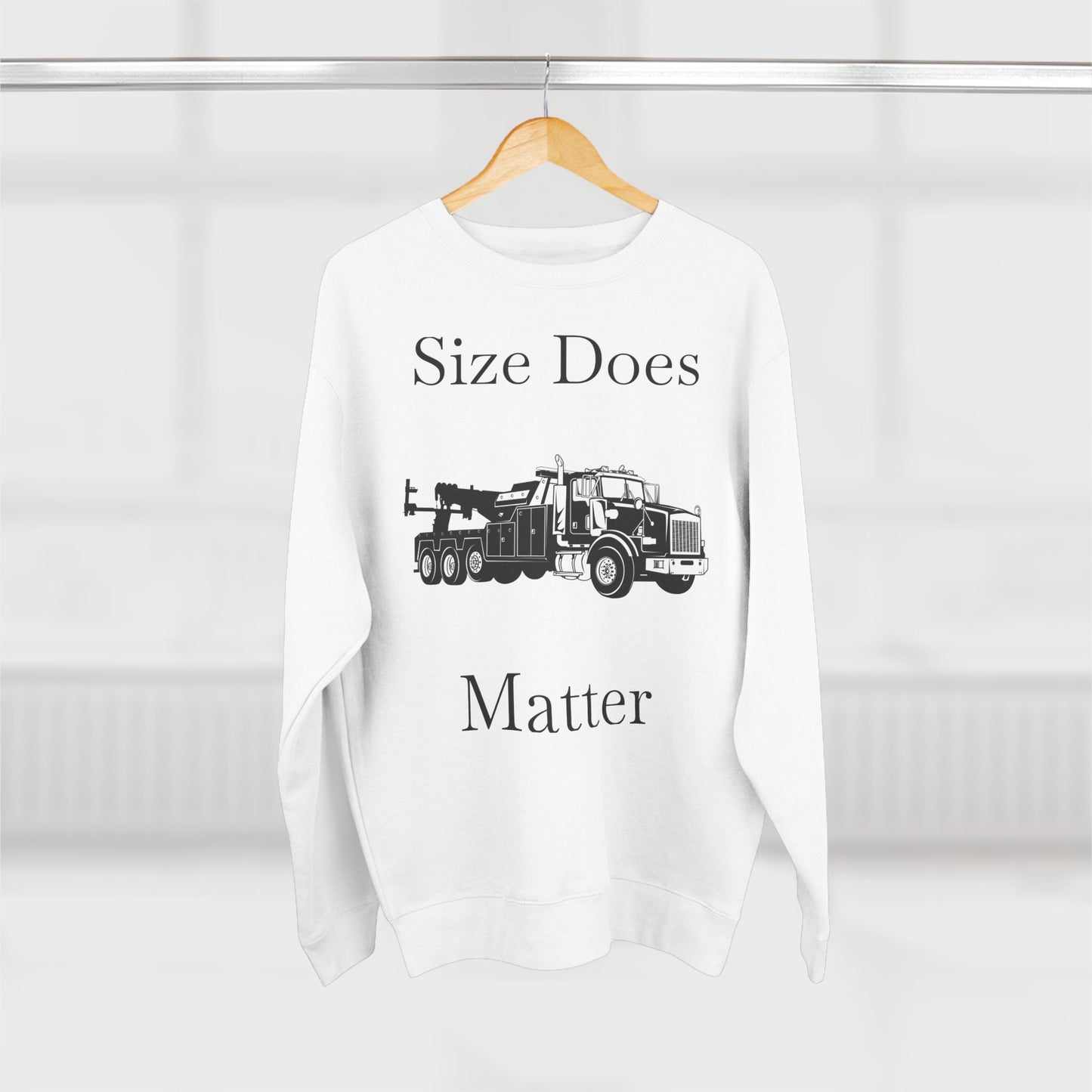 Size Does Matter Unisex Crewneck Sweatshirt