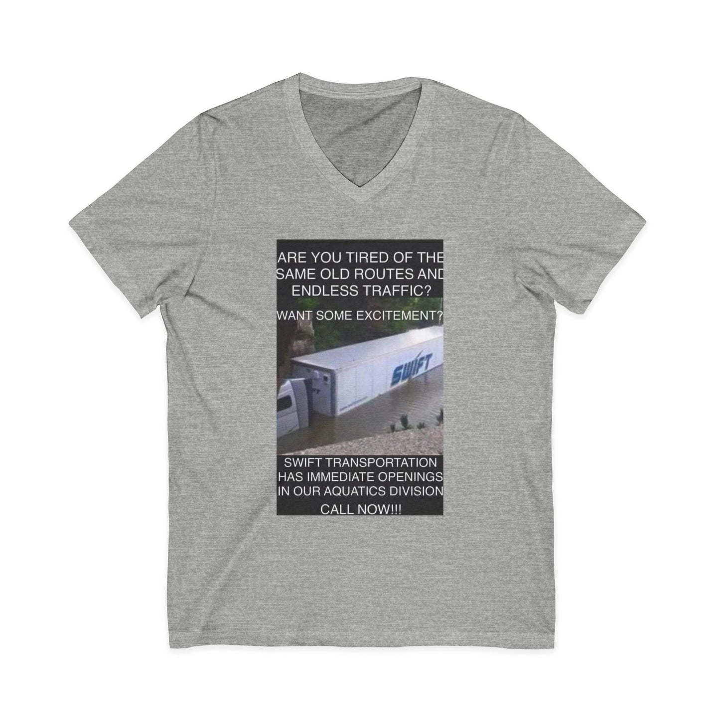 Swift Aquatics Unisex Short Sleeve V-Neck Tee