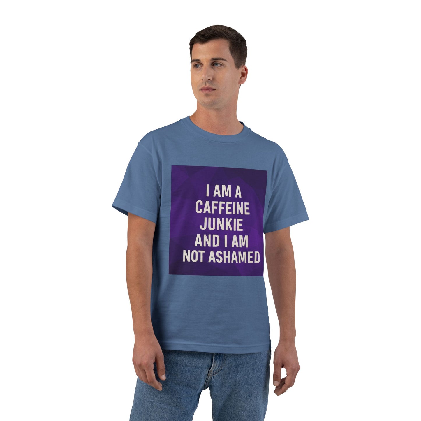 Caffeine Junkie Men's Short-Sleeve Crewneck Tee