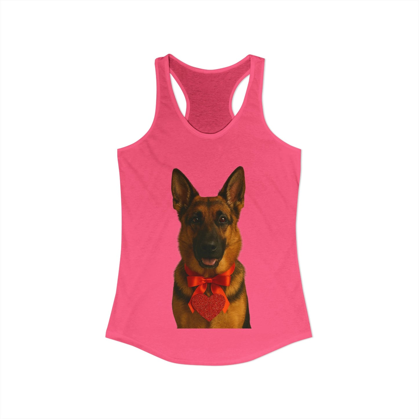 Cupid's Companion German Shepherd Women's Racerback Tank