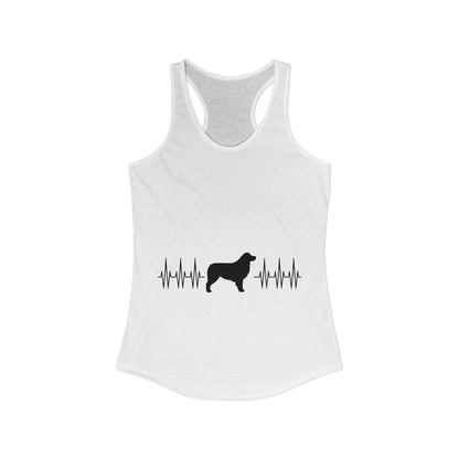 My Heart Beats For Aussies Women's Racerback Tank