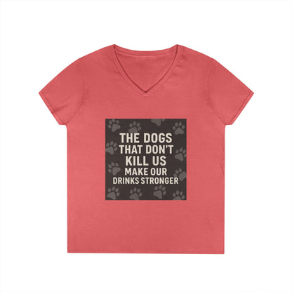 Drinks Stronger Women's V-Neck T-Shirt