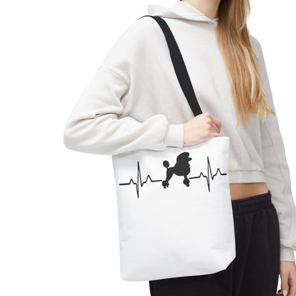 My Heart Beats For Poodles Tote Bag