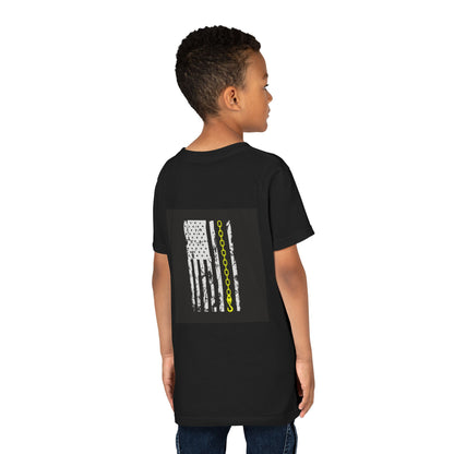 Thin Yellow Line Youth Unisex Short Sleeve Crewneck Tee
