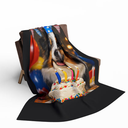 Birthday Buddy Aussie Arctic Fleece Blanket