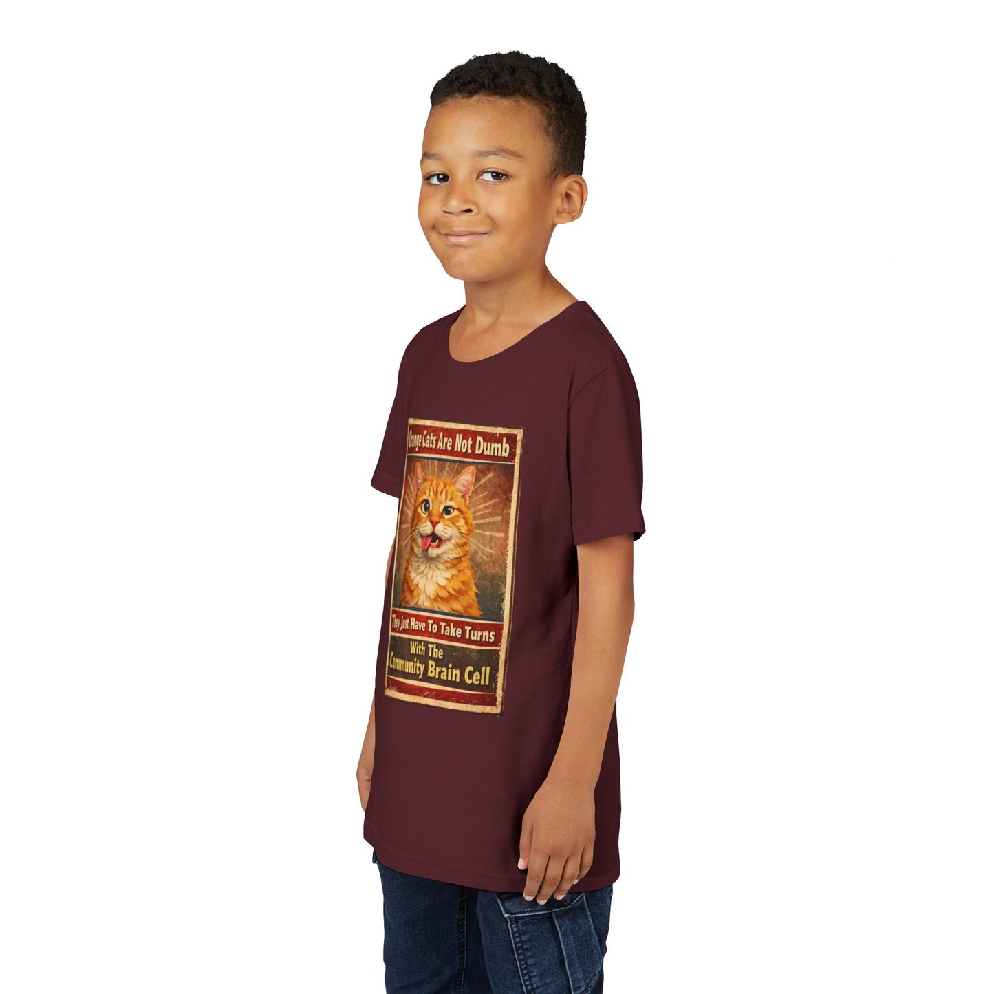 Community Brain Cell Youth Unisex Short Sleeve Crewneck Tee