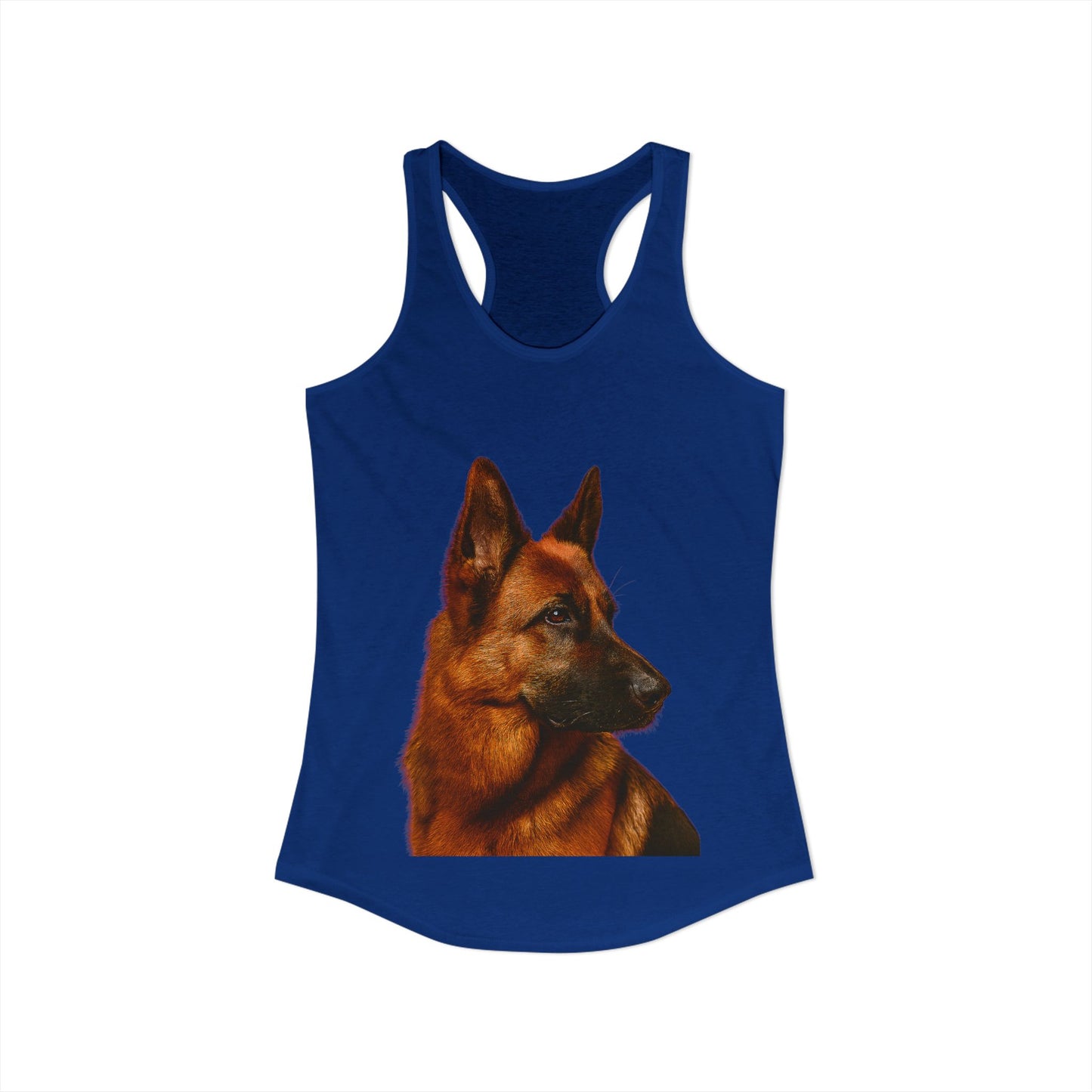 German Shepherd Head Women's Racerback Tank