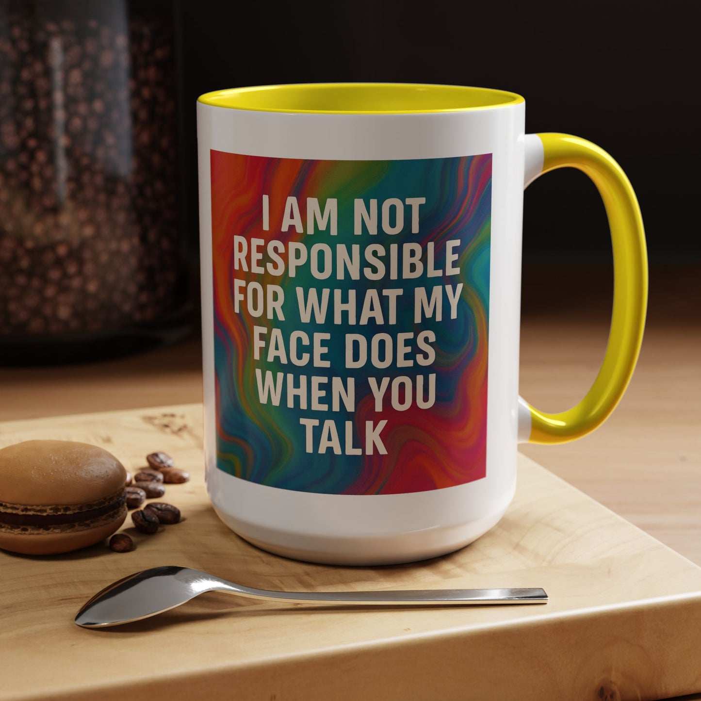 When You Talk 2-Tone Coffee Mug