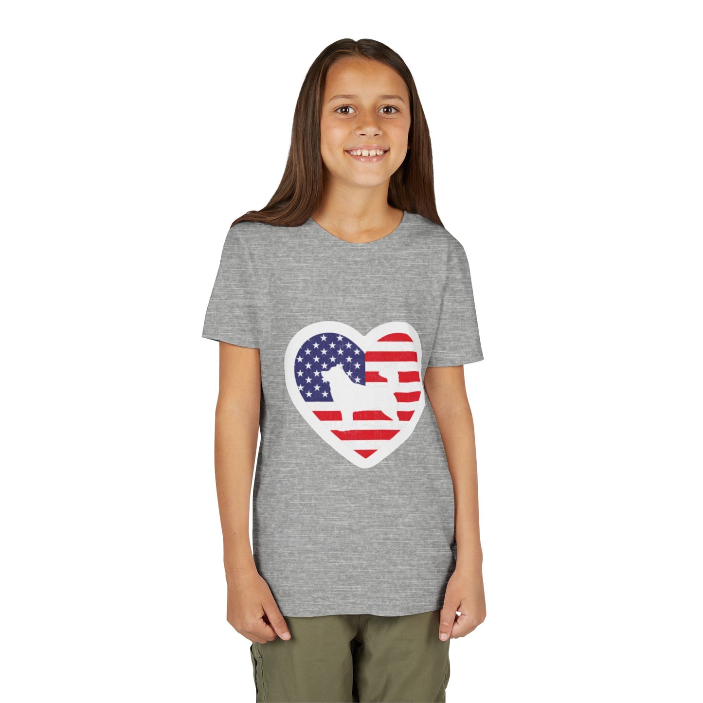 Malamute Flag Youth Unisex Short Sleeve Crewneck Tee