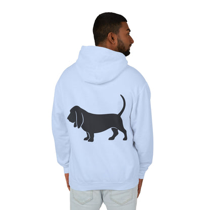 Basset Silhouette Unisex Lightweight Hoodie