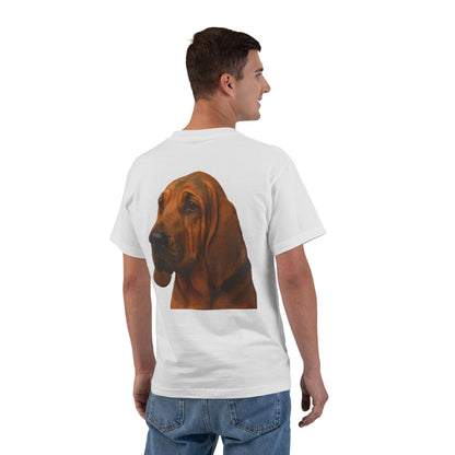 Bloodhound Head Men's Short-Sleeve Crewneck Tee