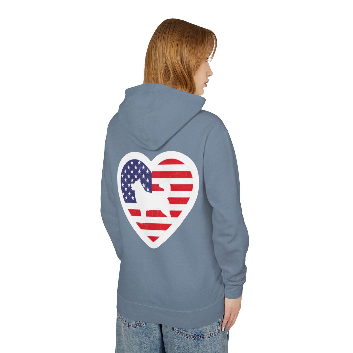 Malamute Flag Unisex Lightweight Hoodie