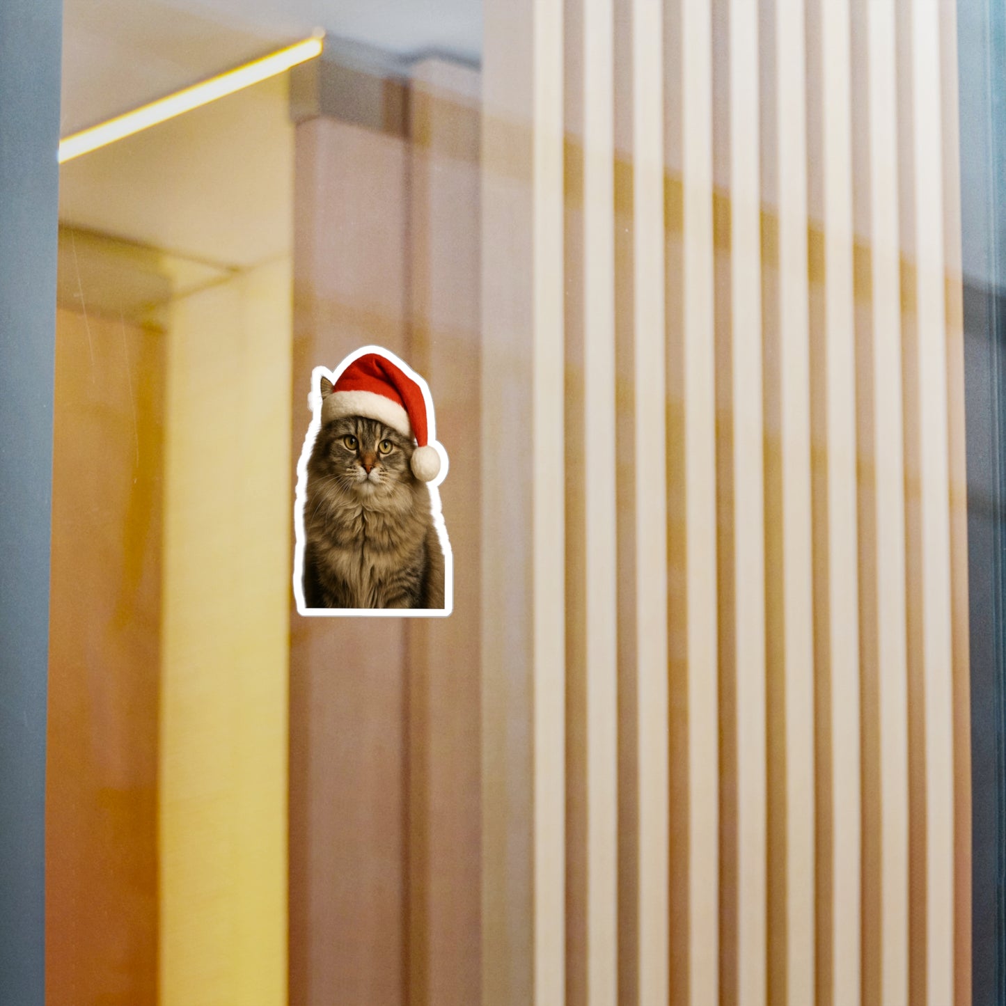 Santa Paws Cat Vinyl Decal
