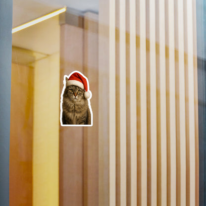 Santa Paws Cat Vinyl Decal