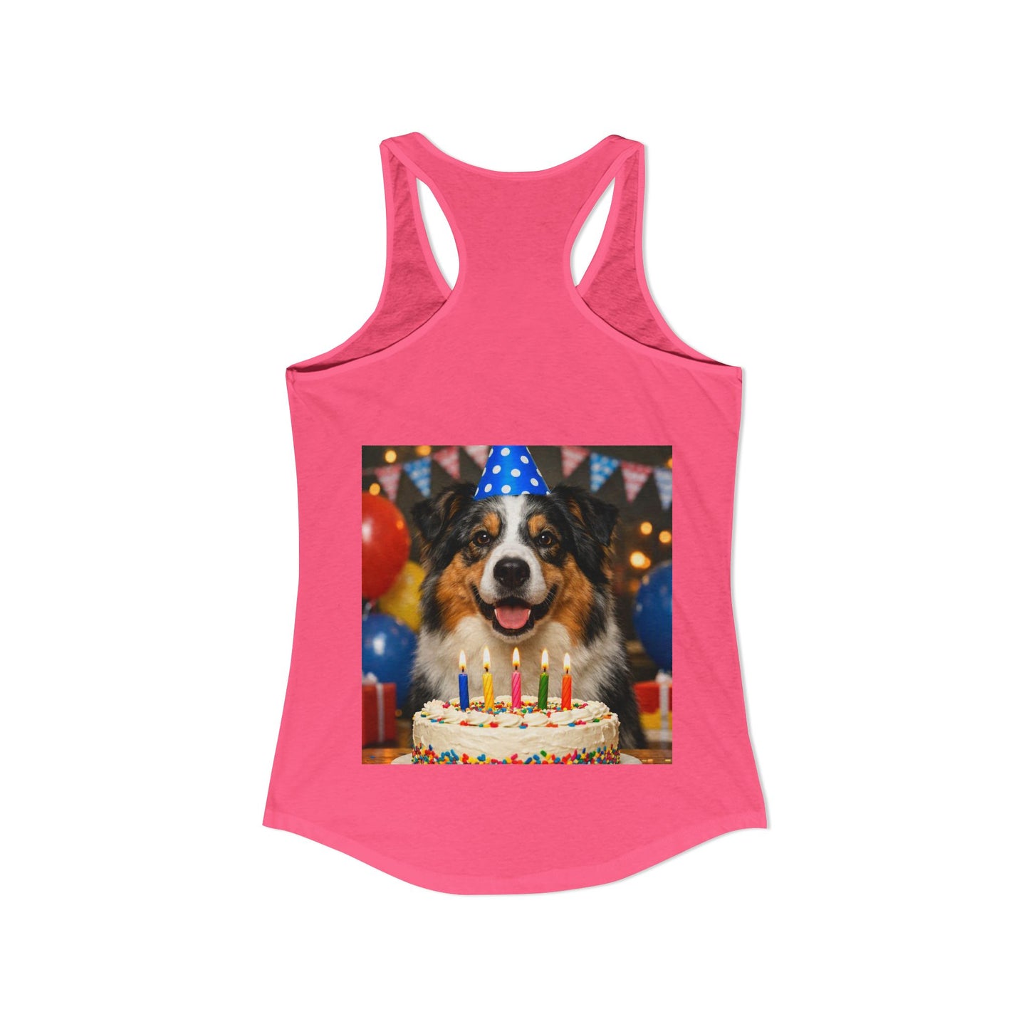 Birthday Buddy Aussie Women's Racerback Tank
