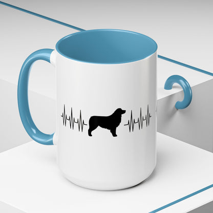 My Heart Beats For Aussies 2-Tone Coffee Mug