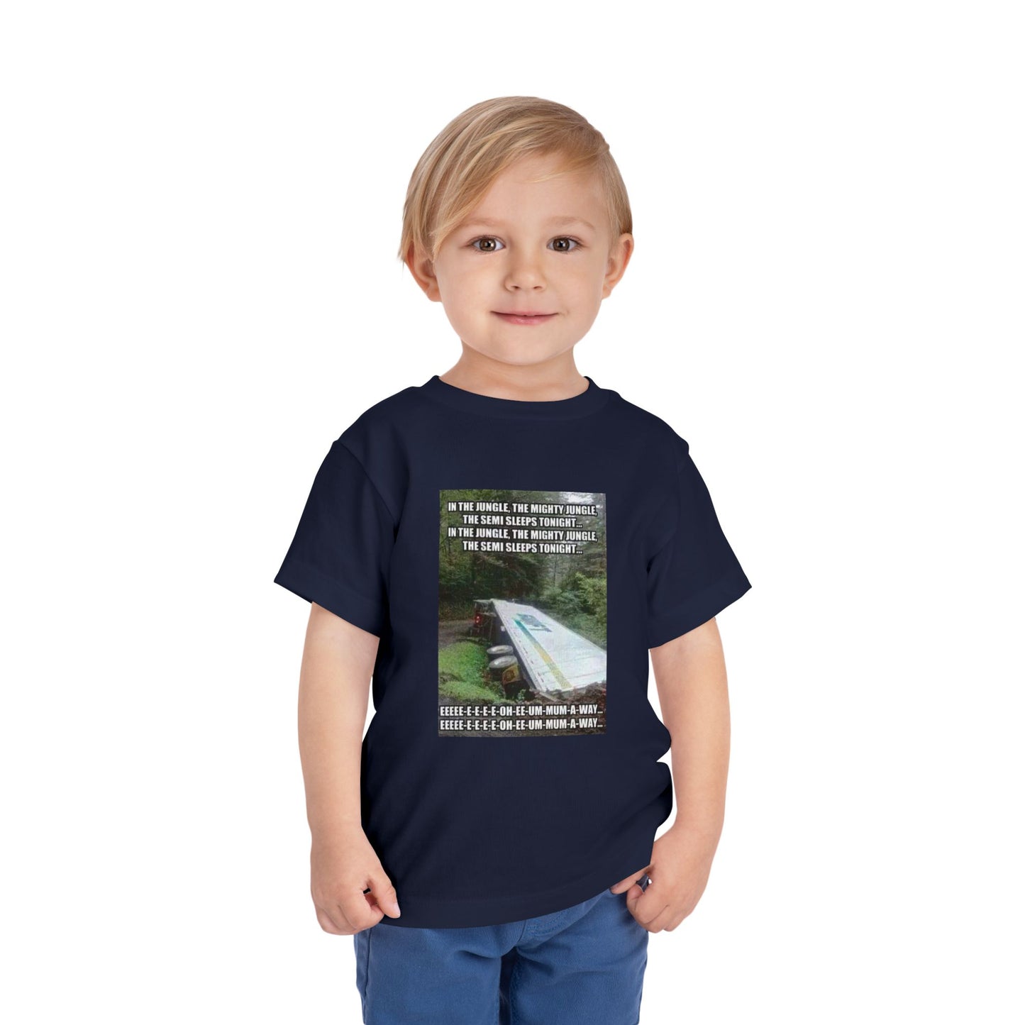 Semi Sleeps Toddler Unisex Short Sleeve Crewneck Tee
