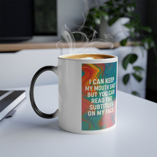 Subtitles Color Changing Mug