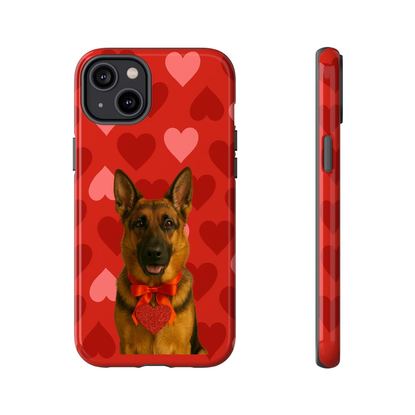 Cupid's Companion German Shepherd iPhone Case