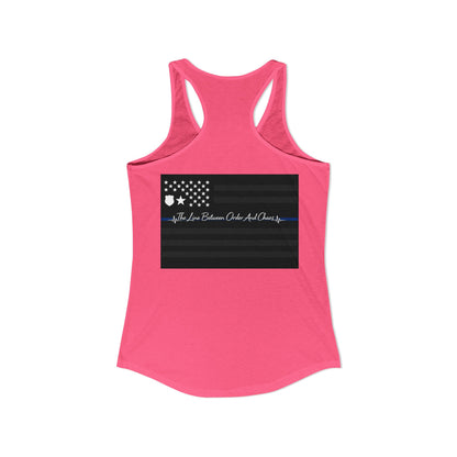 Thin Blue Line Women's Racerback Tank