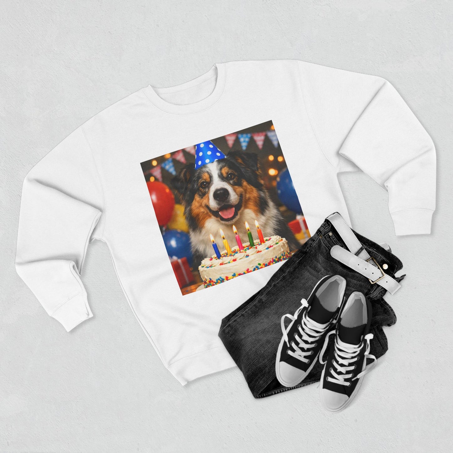 Birthday Buddy Aussie Unisex Crewneck Sweatshirt