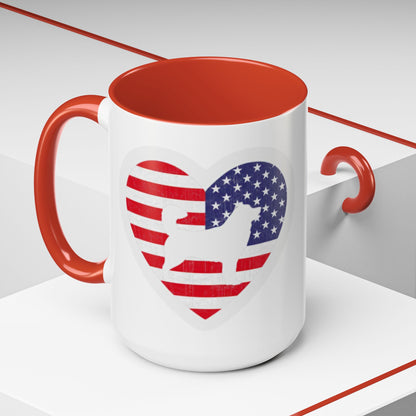 Malamute Flag 2-Tone Coffee Mug