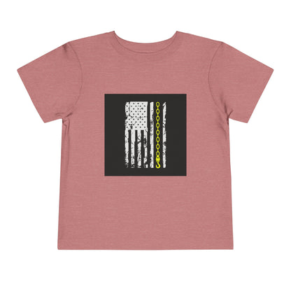 Thin Yellow Line Toddler Unisex Short Sleeve Crewneck Tee