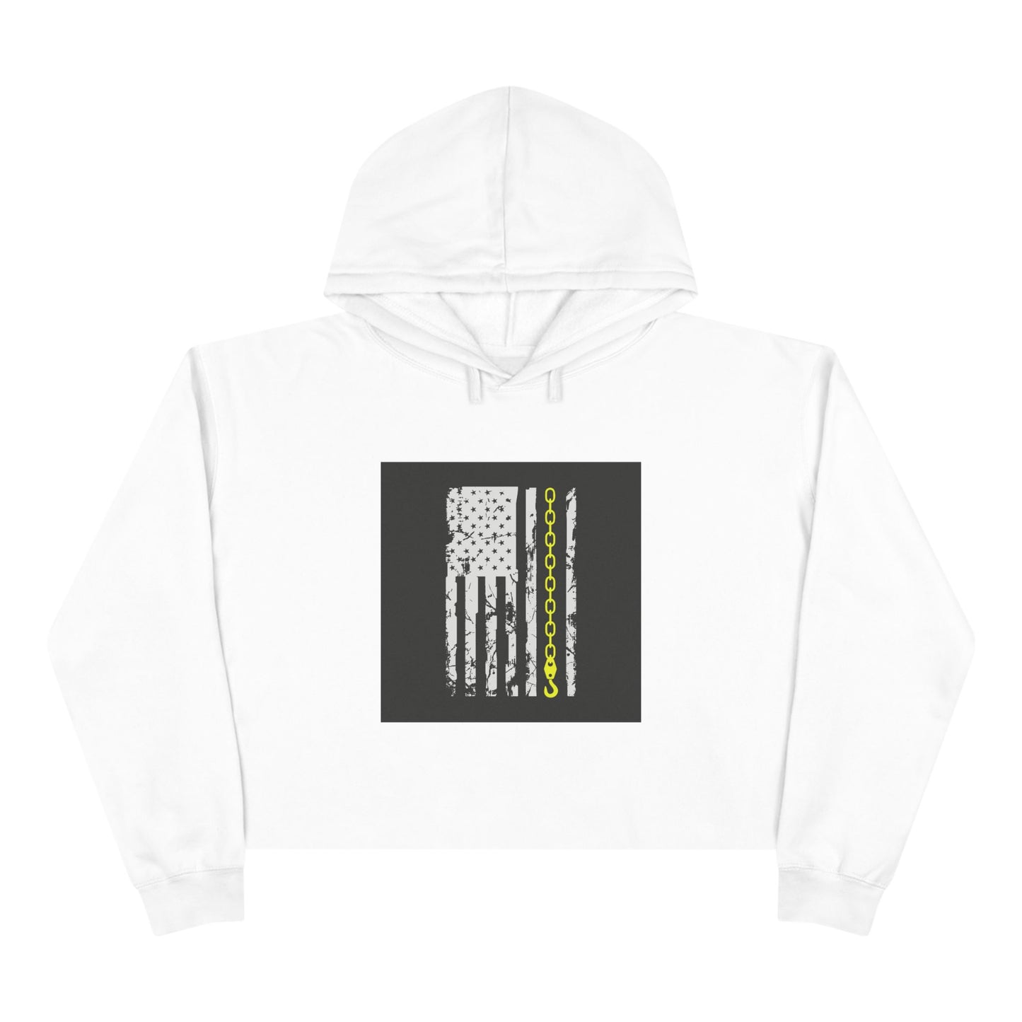Thin Yellow Line Women's Crop Hoodie