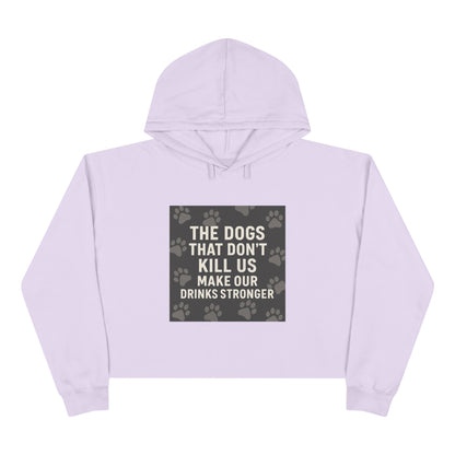 Drinks Stronger Women's Crop Hoodie