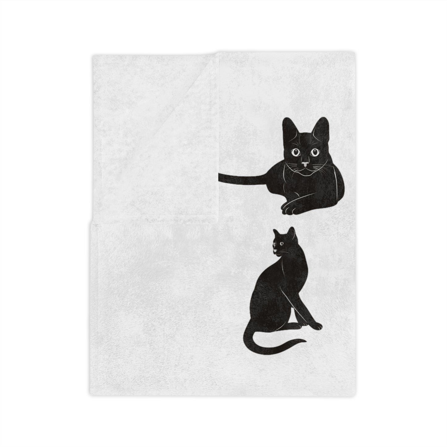 Matter Of Fact Cat Velveteen Microfiber Blanket