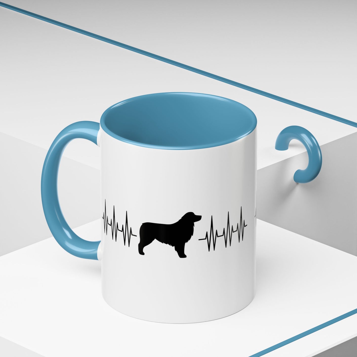 My Heart Beats For Aussies 2-Tone Coffee Mug