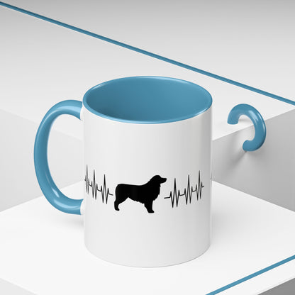 My Heart Beats For Aussies 2-Tone Coffee Mug