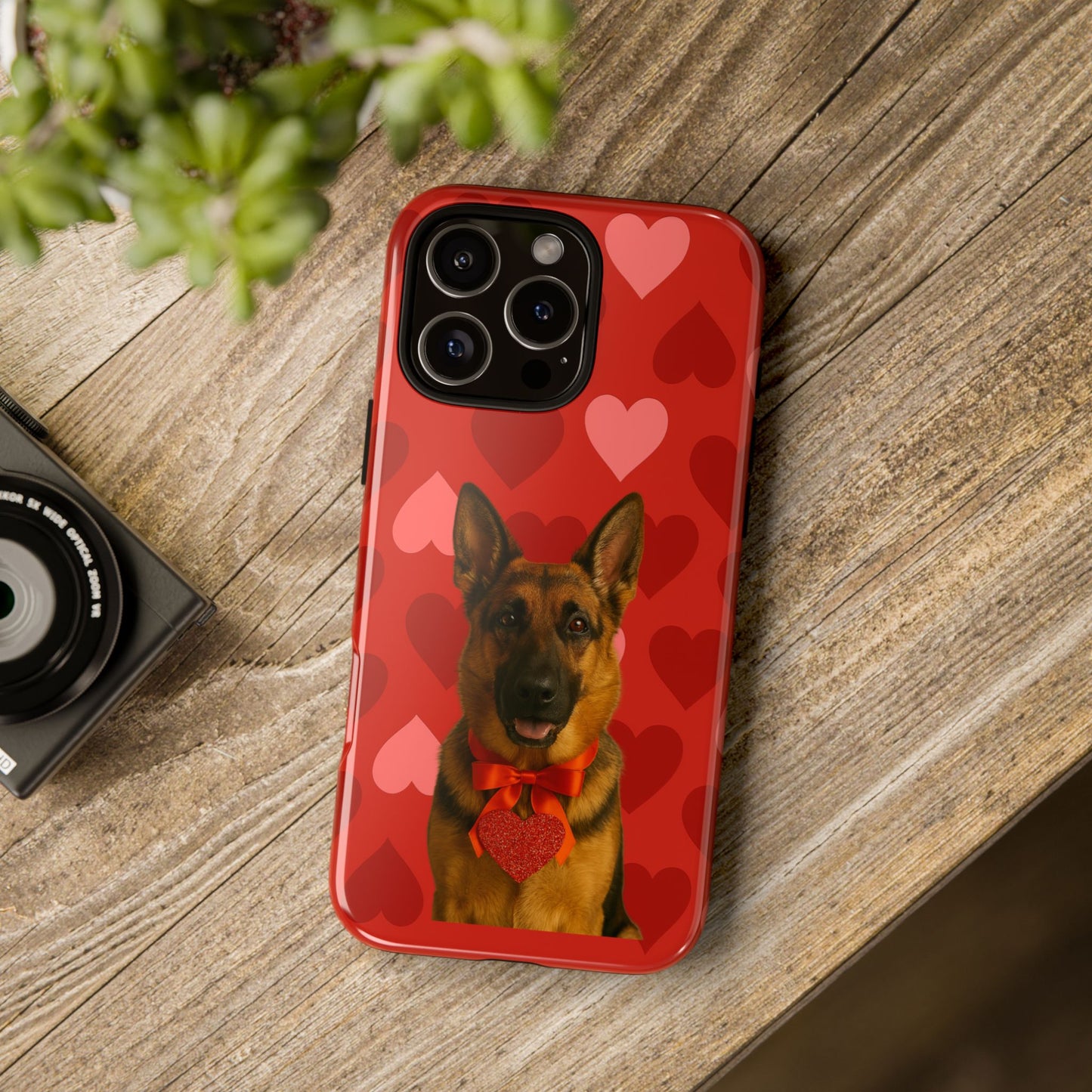 Cupid's Companion German Shepherd iPhone Case