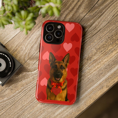 Cupid's Companion German Shepherd iPhone Case