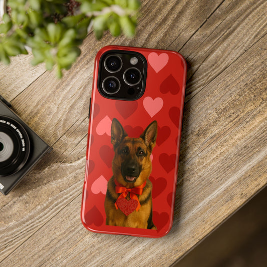 Cupid's Companion German Shepherd iPhone Case