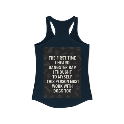 Gangster Rap Women's Racerback Tank