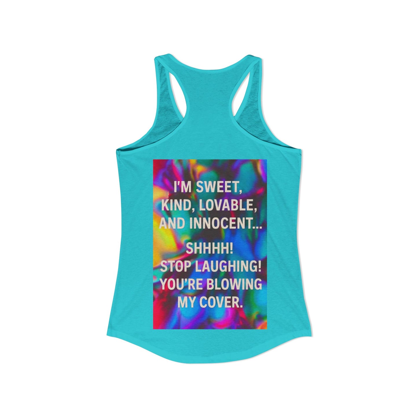 Blowing My Cover Women's Racerback Tank