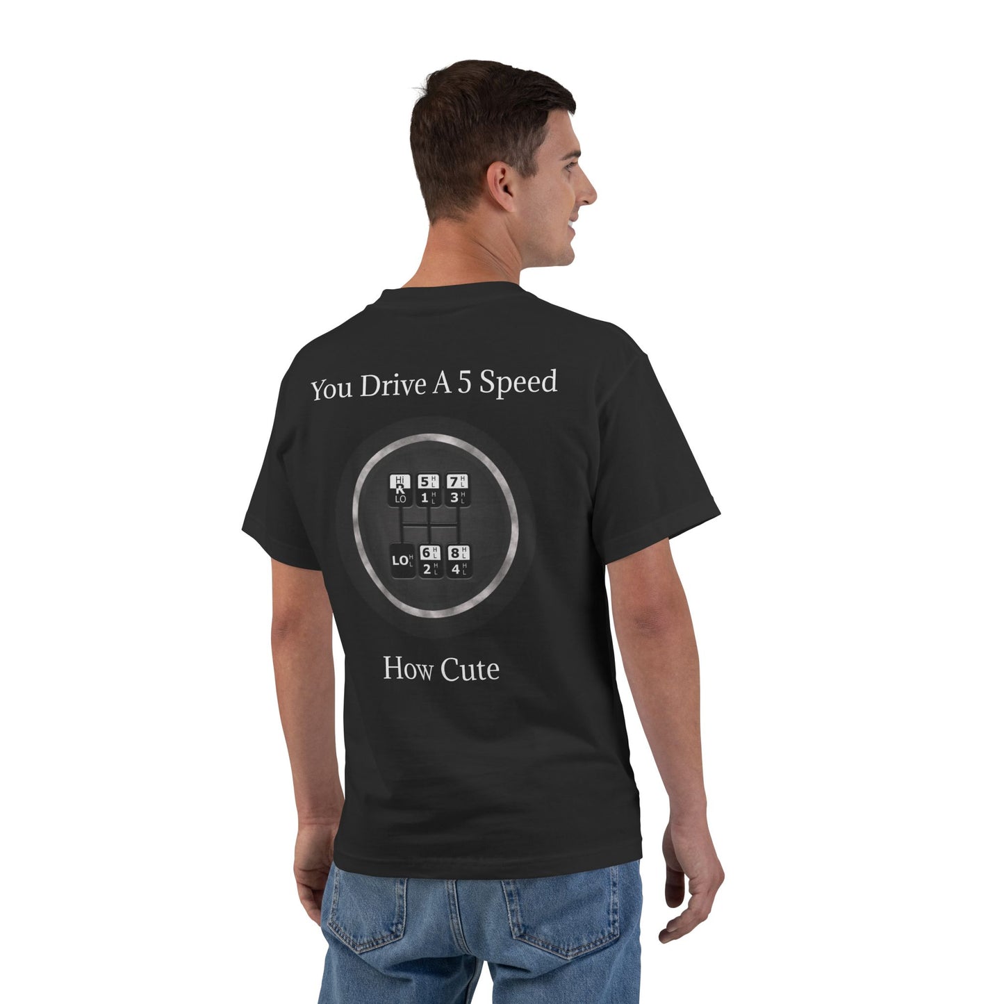 5 Speed How Cute Men's Short-Sleeve Crewneck Tee