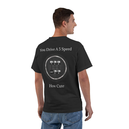 5 Speed How Cute Men's Short-Sleeve Crewneck Tee