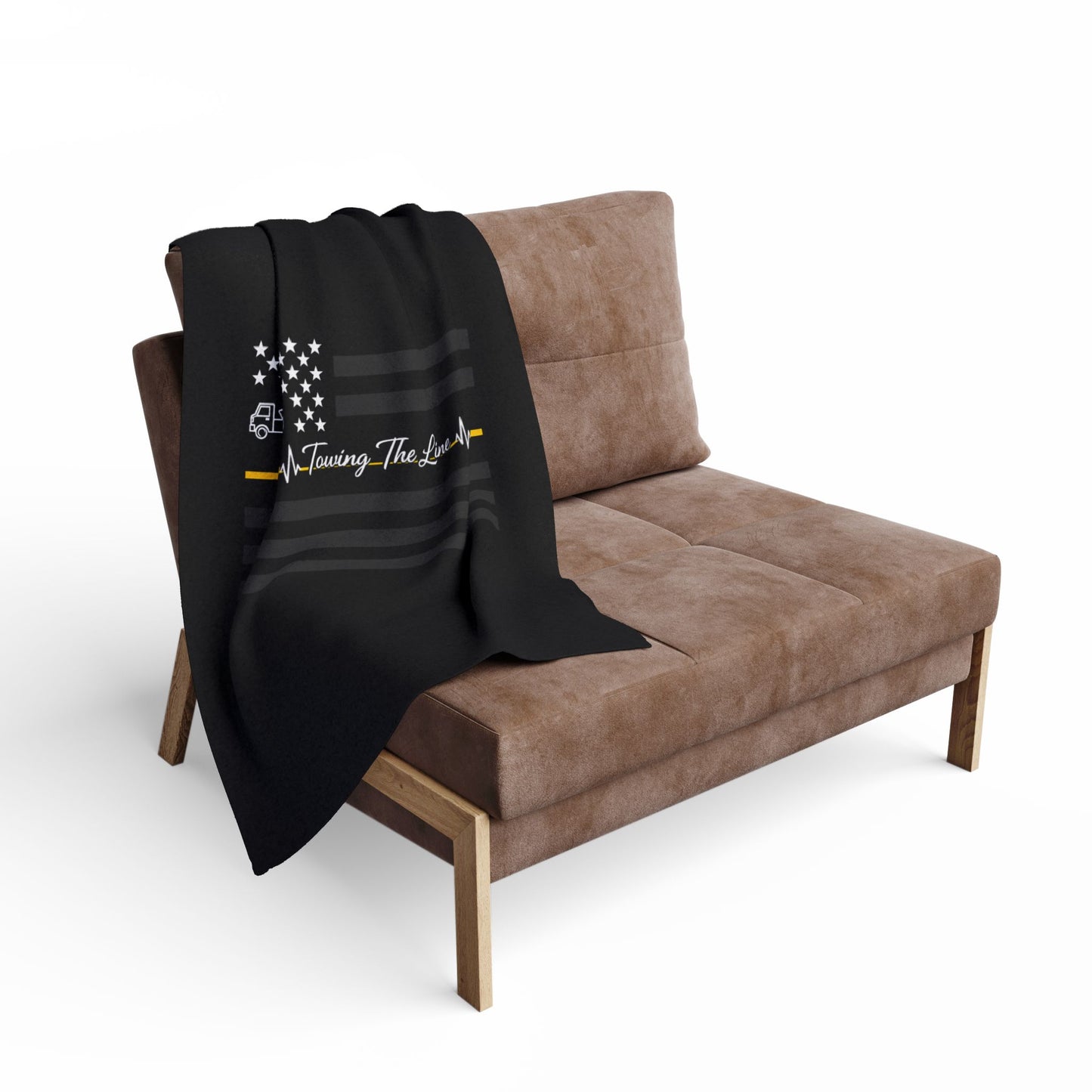 Thin Yellow Line Arctic Fleece Blanket